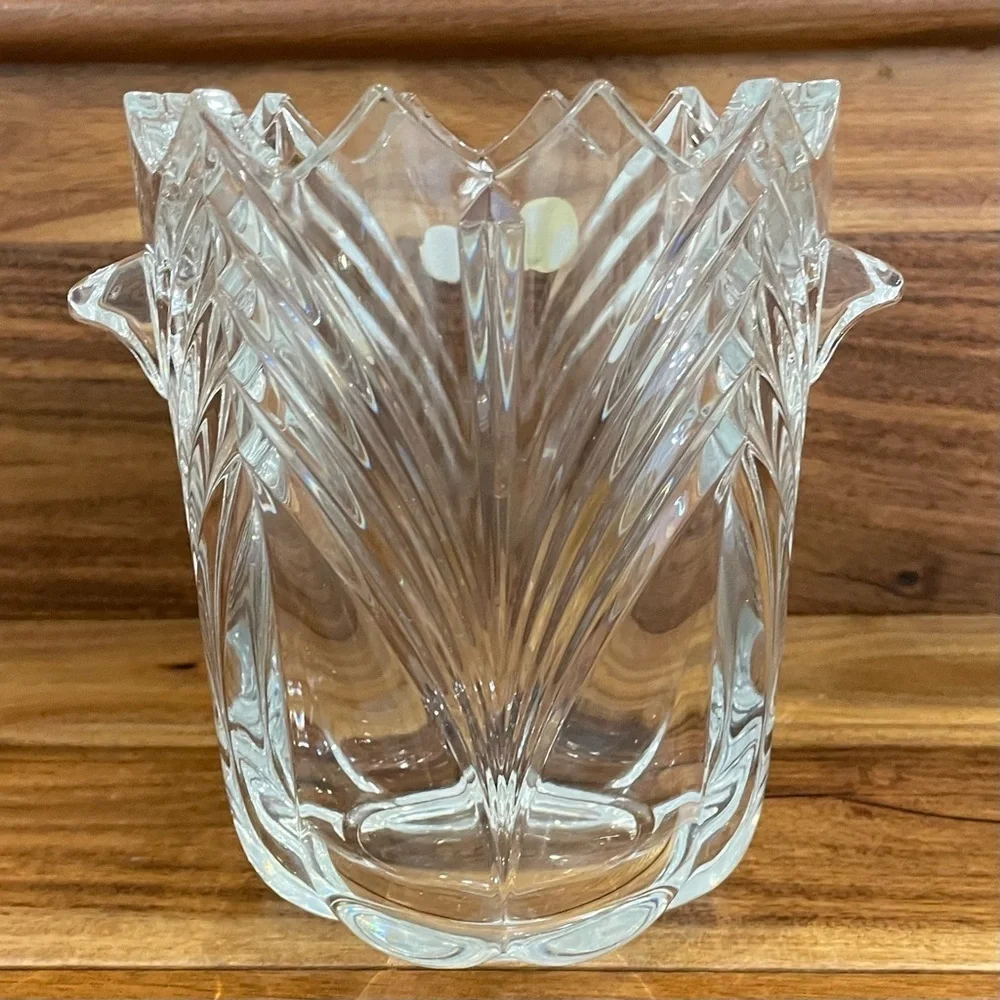 Vintage Bohemia Ballerina Crystal Ice Bucket Prima Collection Czech Republic.